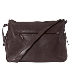 Prada Brown Leather Messenger Bag