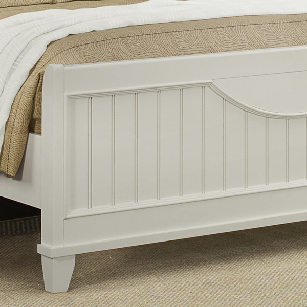 White beadboard bed shop