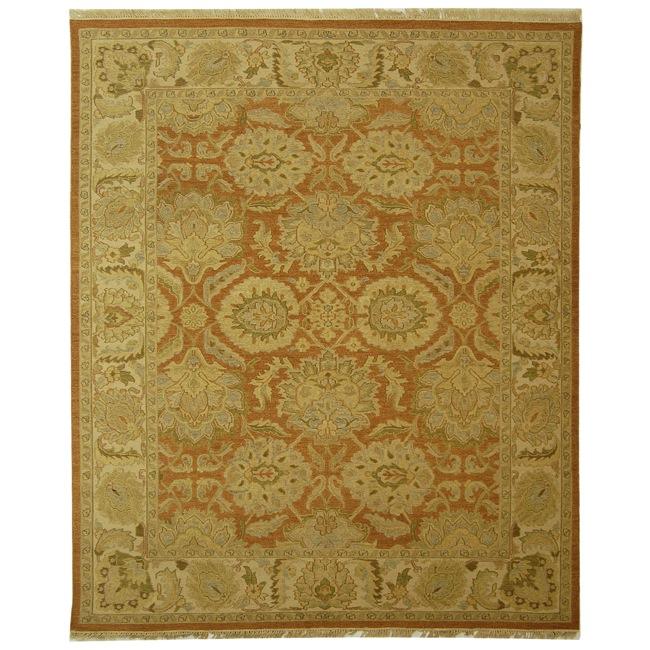 Indo Hand woven Sumak Rust/ Beige Rug (4' x 6') Safavieh 3x5   4x6 Rugs