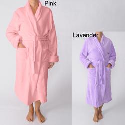 George & Martha Womens Microplush Tie waist Bathrobe