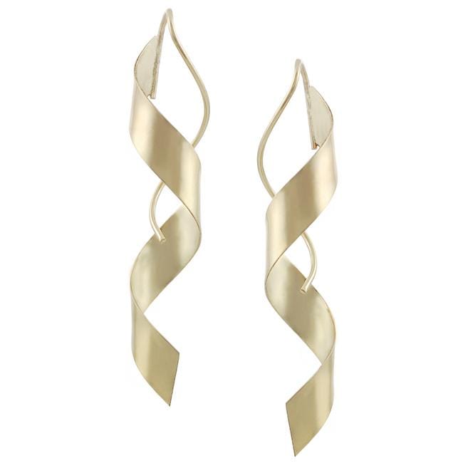 Goldfill Spiral Earrings Tressa Collection Gold Overlay Earrings