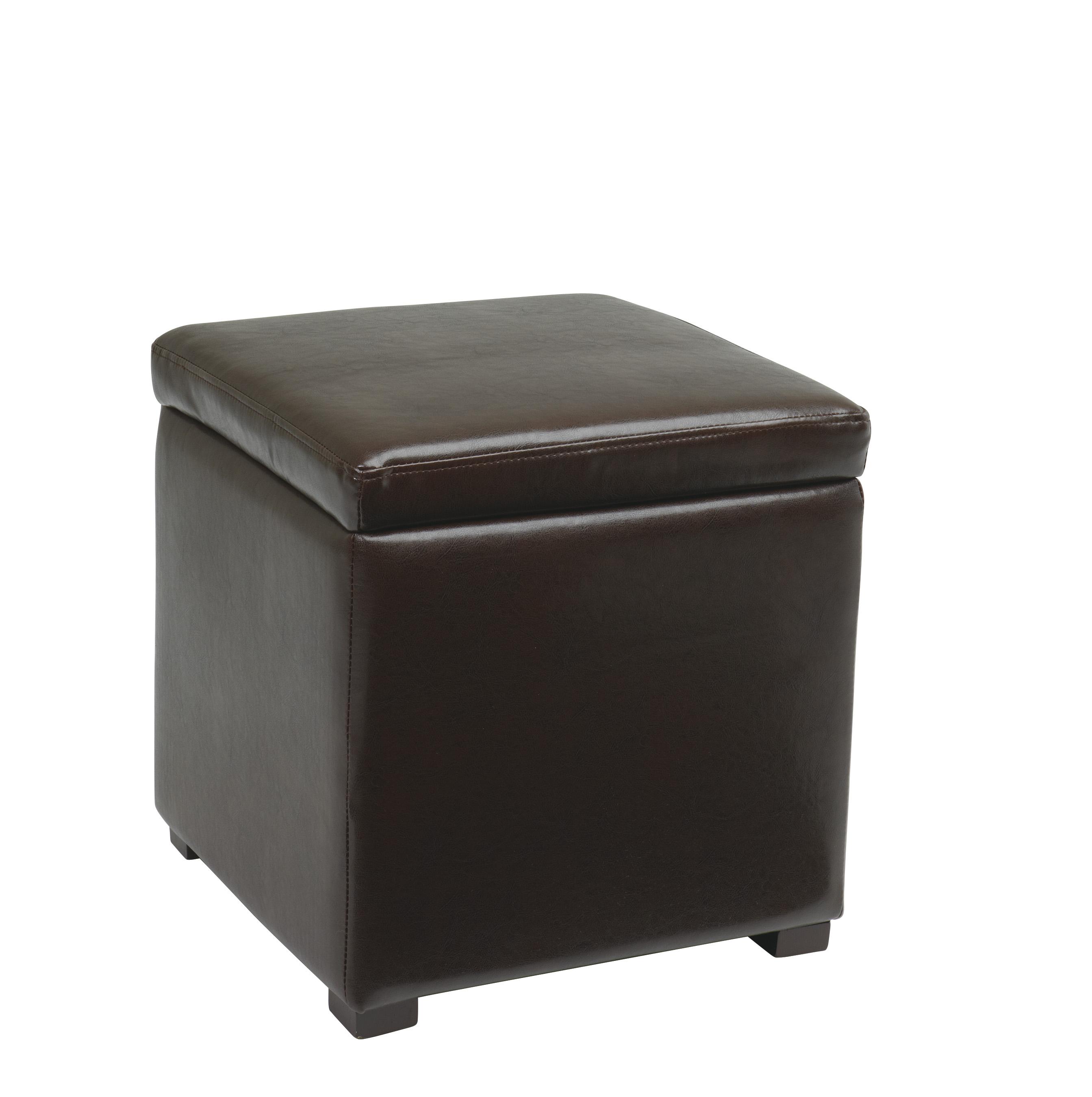 Office Star Avenue Dark Brown Ottoman