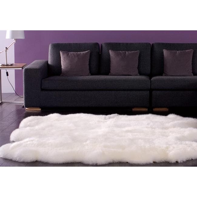 Alexa Sexto Sheepskin/ Wool Shag Rug (6 Square)