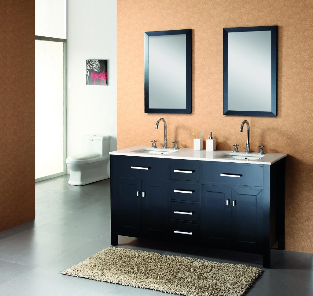 Gemini 60 inch Modern Double Sink Vanity  