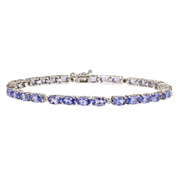 Shop Anika and August Sterling Silver Tanzanite and Diamond Accent ...