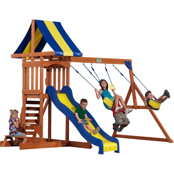 speedy slide swing set