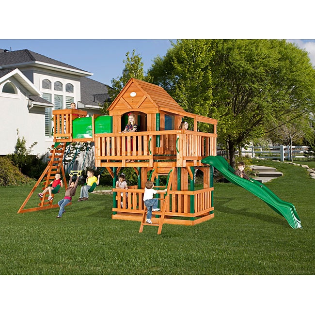 Backyard Discovery Woodridge All Cedar Swing Set L14335263