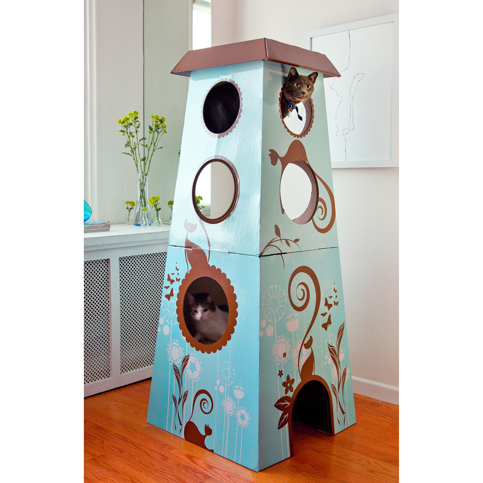 Catemporary Cat  Castle  Large Free Shipping Today 