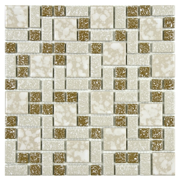 Somertile Academy Beige Floor and Wall Tile (Case of 10)