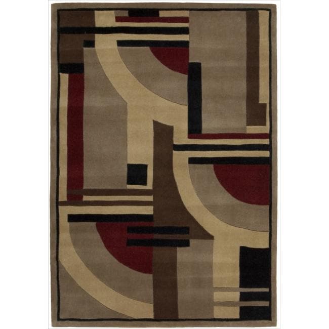 Nourison Casual Hand tufted Dimensions Multicolor Rug (36 X 56)