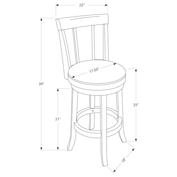 Bar Stool Set Of 2 Swivel Counter Height Kitchen Wood Pu