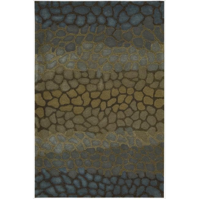 Nourison Hand tufted Dimensions Multicolor Rug With Animal Pattern (36 X 56)