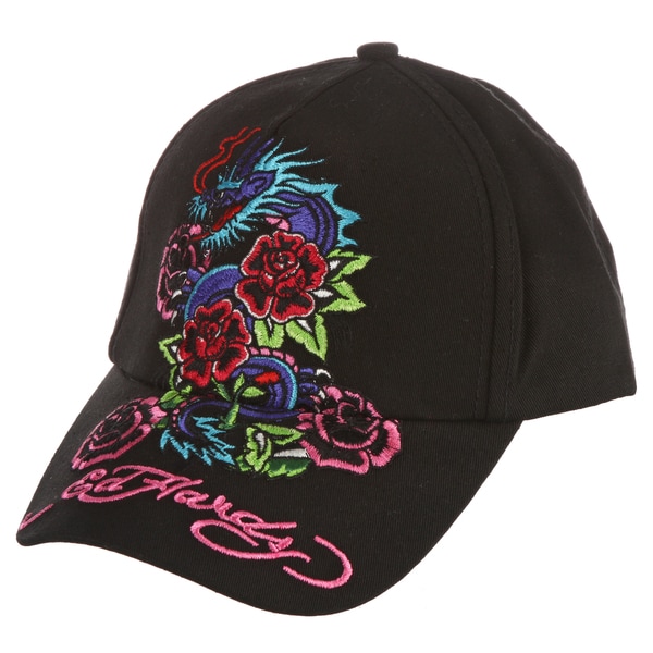 Shop Ed Hardy Girls' 'Dragon Embroidery' Hat - Overstock ...