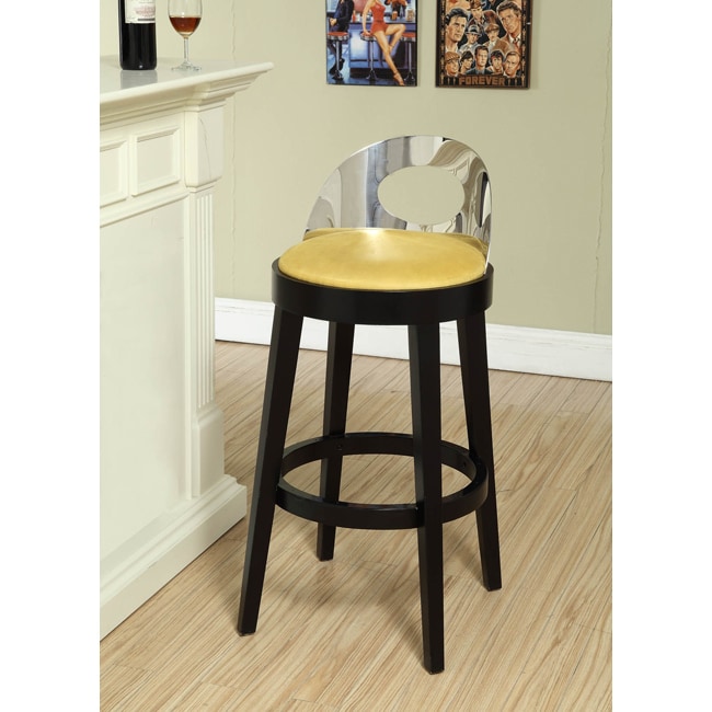 Yellow Stationary Barstool Free Shipping Today 14338748