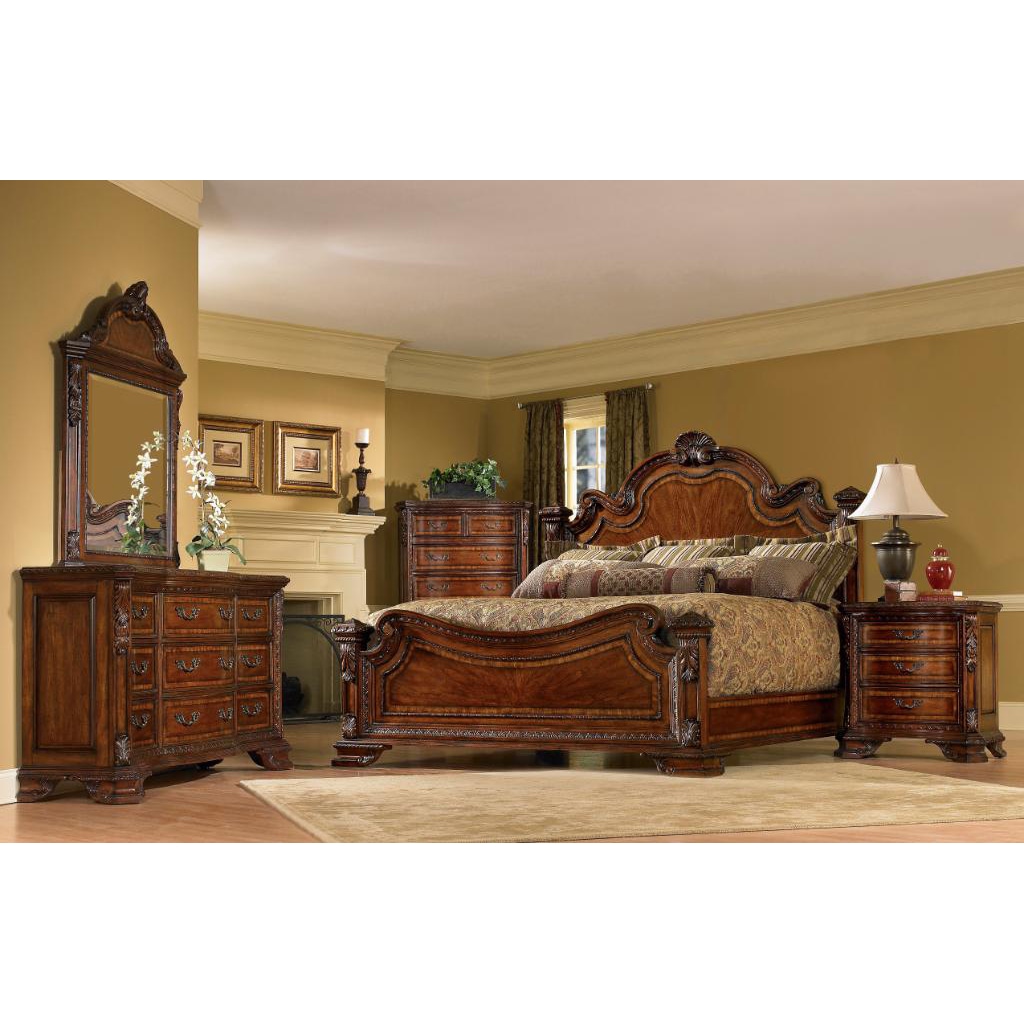 A.R.T. Furniture Old World King-size 4-piece Wood Estate ...