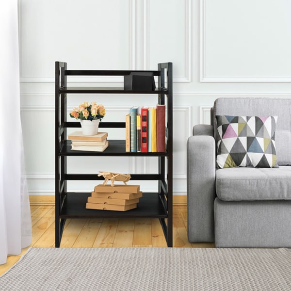 Furniture Home Espresso Casual Home 3 Tier Folding Student