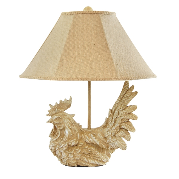 large rooster lamp