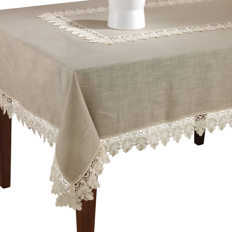Lace Trimmed Tablecloth