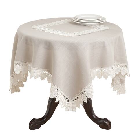 Lace Trimmed Tablecloth