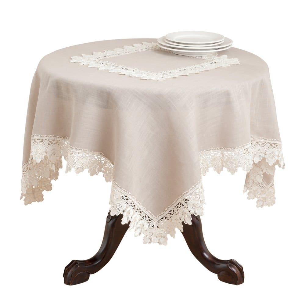 Lace Trimmed Tablecloth