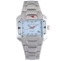 Diadora Woman's Light Blue Dial Stainless Steel Date Watch