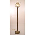 Hurricane With Rhombus Green Glass Floor Lamp