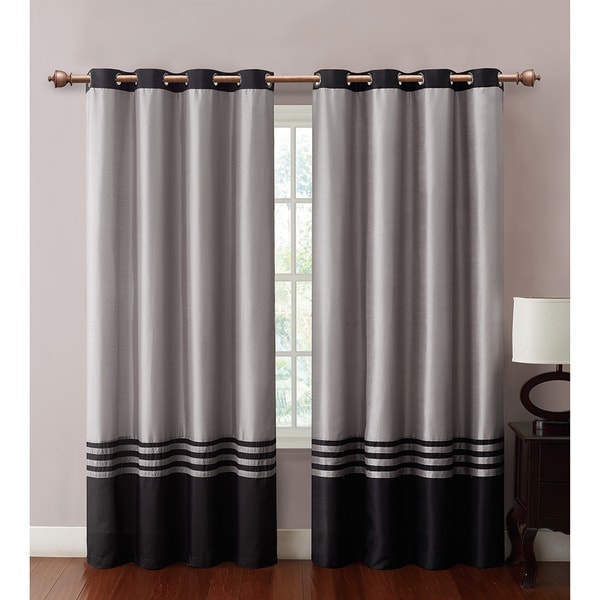 Nautica Cabana Stripe 84 Inch Grommet Top Curtain Panel Pair