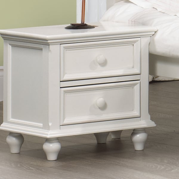 Fantasia White Nightstand (set of 2) - Free Shipping Today - Overstock ...