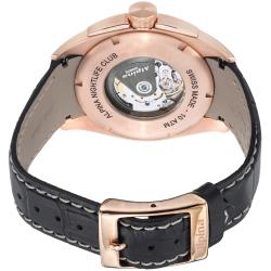 Alpina Men's AL 525B4RC4 'Club' Rose Goldtone Black Leather Strap Automatic Watch Alpina Men's More Brands Watches