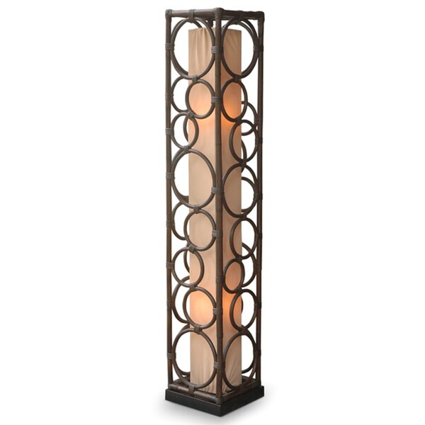 Decorative Tan Transitional Bethany Round Table Lamp
