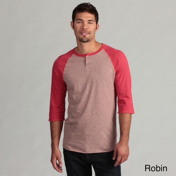 Download Shop Nuco Men's 3/4 Raglan Sleeve Henley Shirt - Free ...