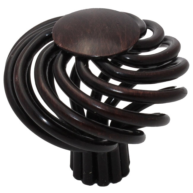 Gliderite Round Oil Rubbed Bronze Birdcage Interior Cabinet Knobs (pack Of 10)