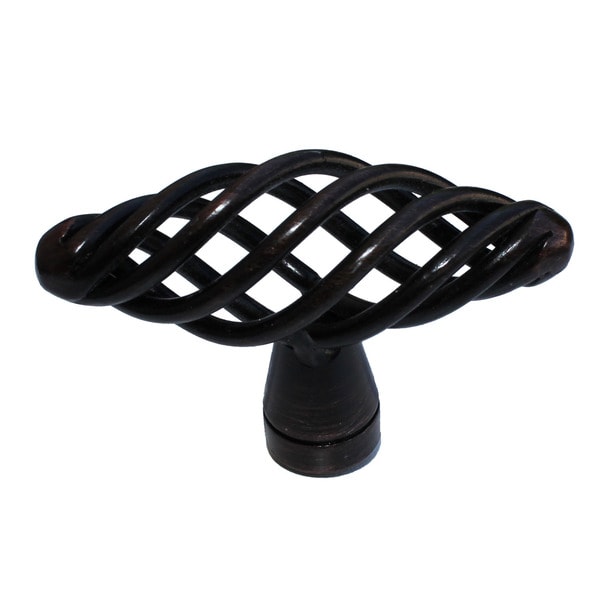 GlideRite 2inch Oval Oil Rubbed Bronze Birdcage Knobs (Set of