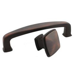 GlideRite Oil Brushed Bronze 4.25-inch Deco Cabinet Pulls ...