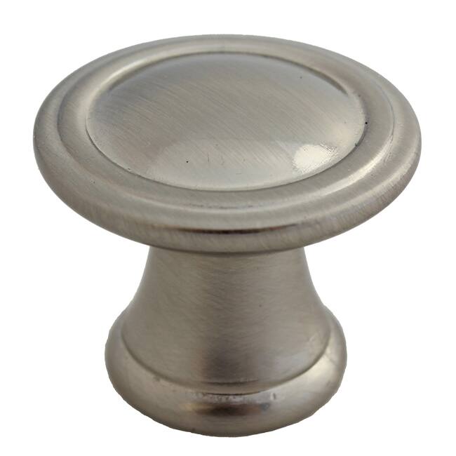 GlideRite Round Deco Satin Nickel Cabinet Knobs (Pack of 10)