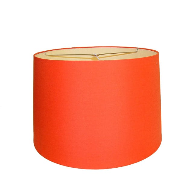 Orange Round Hardback Lamp Shade