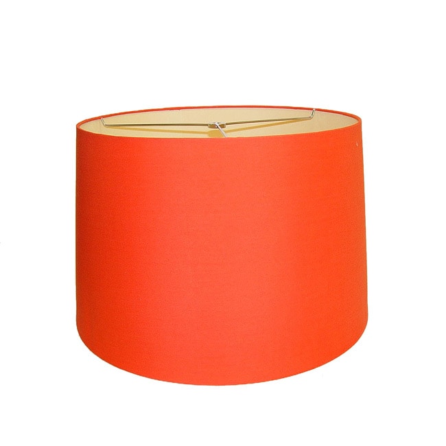 Orange Round Hardback Lamp Shade