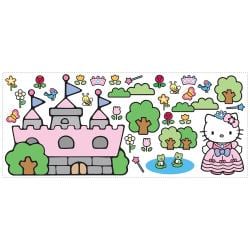 preview thumbnail 2 of 2, RoomMates Hello Kitty Princess Castle Giant Wall Decal