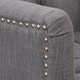 preview thumbnail 4 of 10, Malone Charcoal Grey Club Chair by Christopher Knight Home