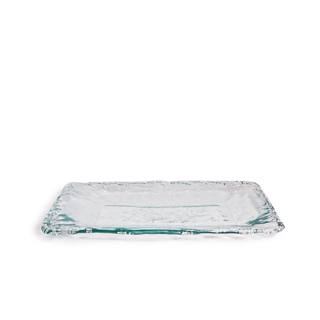 Artisan Recycled Glass Rectangular Platter/ Tray Free Shipping On