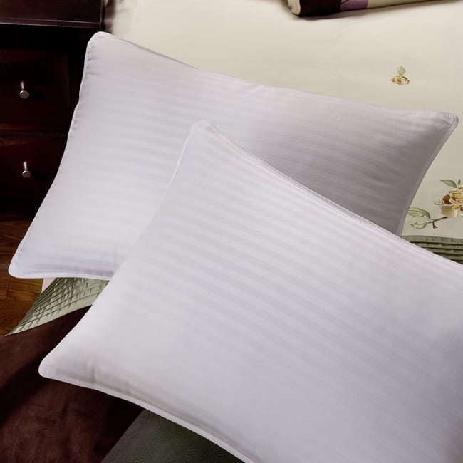 Tommy Bahama Damask Stripe 650 Fill Power French Down Pillow