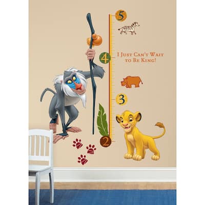 RoomMates The Lion King Rafiki Peel and Stick Giant Growth Chart