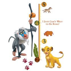 The Lion King Rafiki Peel and Stick Giant Growth Chart by RoomMates ...