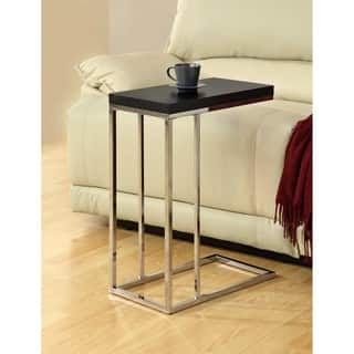 slide 1 of 1, Clay Alder Home Pacific Compact Cappuccino/ Chrome Metal Accent Table