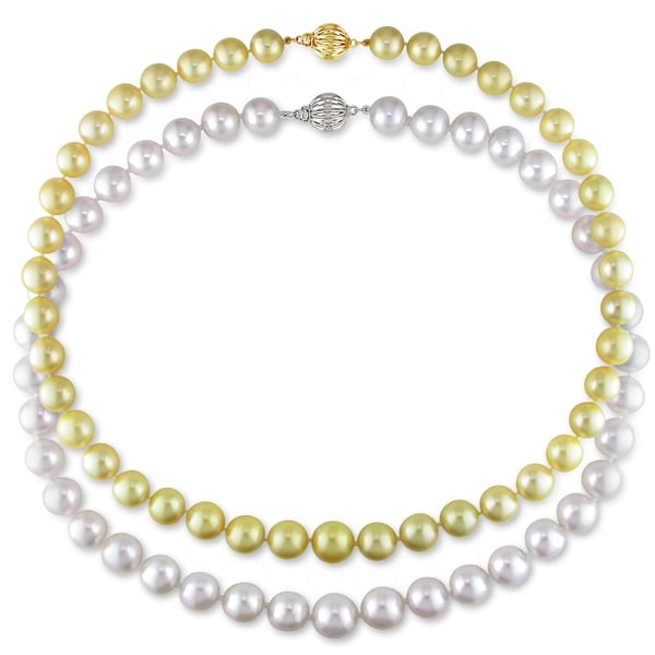 Miadora Signature Collection Graduated South Sea Pearl 18-inch Necklace (9-11 mm)