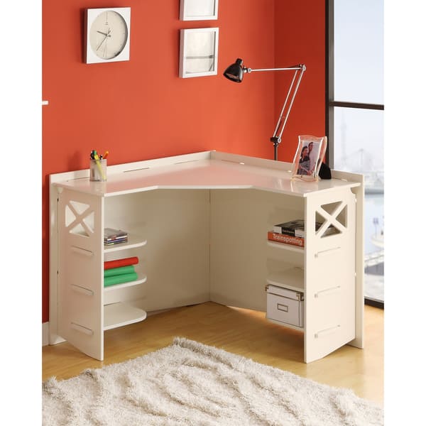 Shop Legare Corner Desk White Overstock 6813684