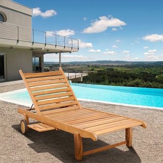 Teak Chaise Lounge Chairs deluxe teak chaise lounge with tray - free shipping today Teak Chaise Lounge Chairs deluxe teak chaise lounge with tray - free shipping today