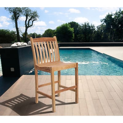 Amazonia Teak Amazonia 'Hartford' Teak Barstool - 1 Piece