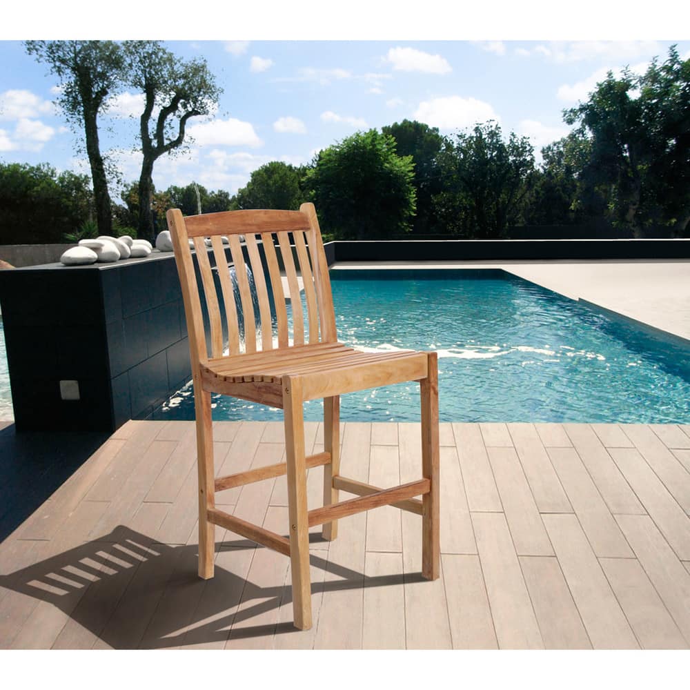 Amazonia Teak Amazonia 'Hartford' Teak Barstool - 1 Piece