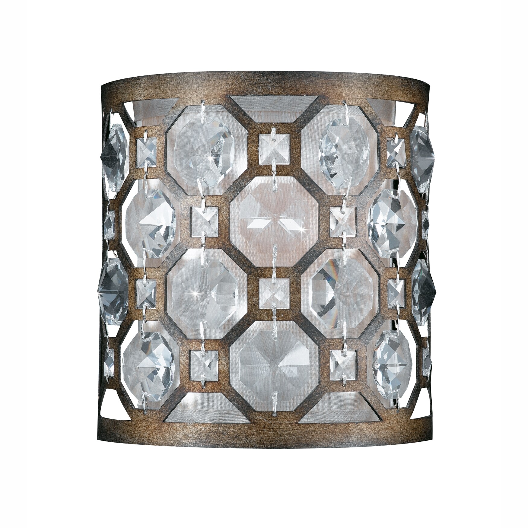 Cartier 1 light Wall Sconce in Weathered Bronze Bed Bath